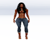 DJM Worn BLue Jean Capri