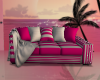 Quiet Pink/Silver Couch