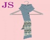 Wool scarf blue