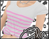 #Stripe Tee - Pink#