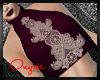 O|Decorated Burgundy top