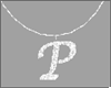 Letter P Necklace - F -