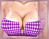 Q " Top Bikini Purple