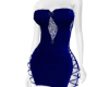 sexy laceup dress blue