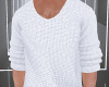 (M) White Knit Sweater