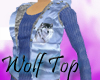 !!*Blue Wolf coat+top
