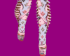 lv pinky heel boots