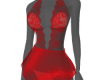 red beach dress