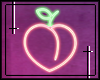† peach neon sign