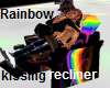 Rainbow kissing recliner
