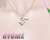 H' Letter G Necklace