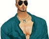 Teal cotton top