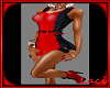 Sxy Spikey Red/Blk Dress