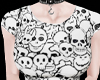 Crop Top Skull