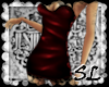 [SL] mini pvc dress red