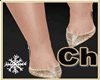 Gold party shoe