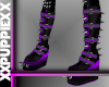 Spiked Boots Purple