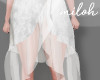 [M] Ruffle skirt-white