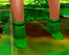Green Tassel Boots