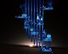 Blue Decorated Shelves