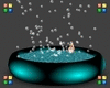 ^Teal Bubbling Hot Tub
