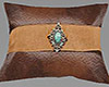 Western Leather Pillow