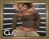 GS Taupe Sheer Top