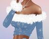 Blue snowflake top