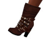 Dark Brown Suede Boots