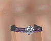 purple diamond ring F