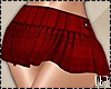Autumn Red Mini Skirt