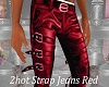2hot Strap Jeans Red