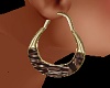 ~CR~Amber&Gold Earrings