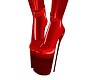 PVC SEXY HOT RED BOOT