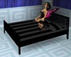 9 Pose Black Stripe Bed