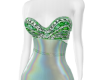 HOLLI GREEN JEWELED GOWN