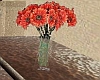 Orange flowers w/ vase