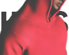 🪐. Red hoodie