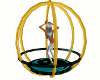 Gold and Teal Dance Cage