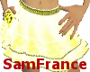 Mini Skirts White Gold