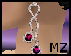 Purple Diamond Earrings