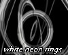 white neon rings