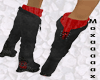 boots black red 