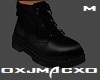 [J] Black Leather Boots