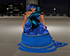 Blue rose  ballgown