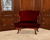 Red-gold wing chair