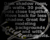 Dark Shadow Room No Wall