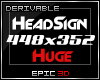 [3D]Dev*HeadSign Huge|M