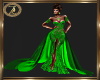 emerald lace gown