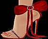 Red butterfly heels